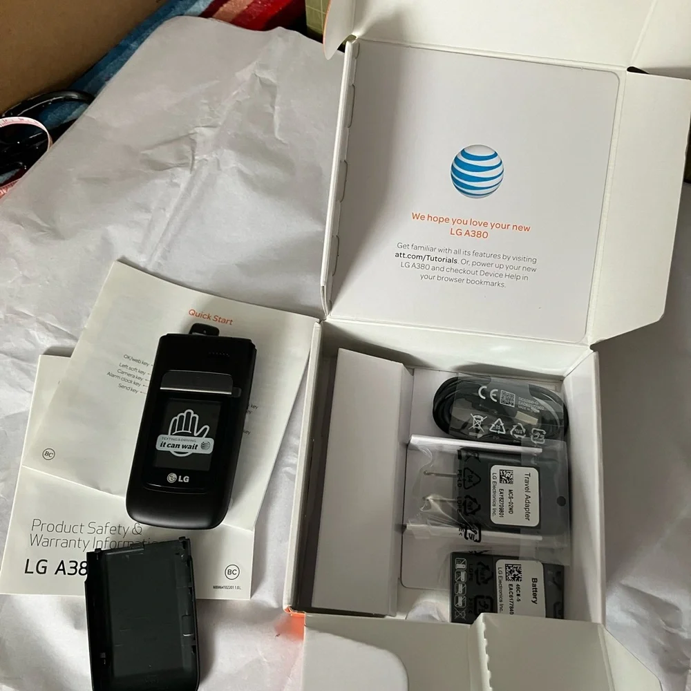 LG A380 Box with Orange and White Design
